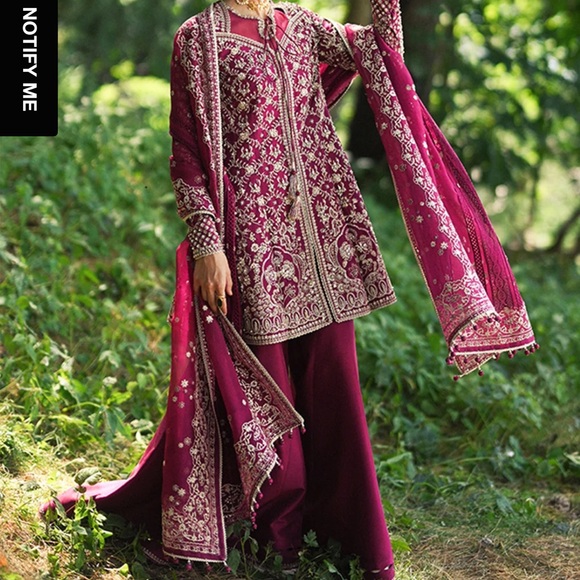 Suffuse Maroon Embroidered Women's Dress - Picture 2 of 6